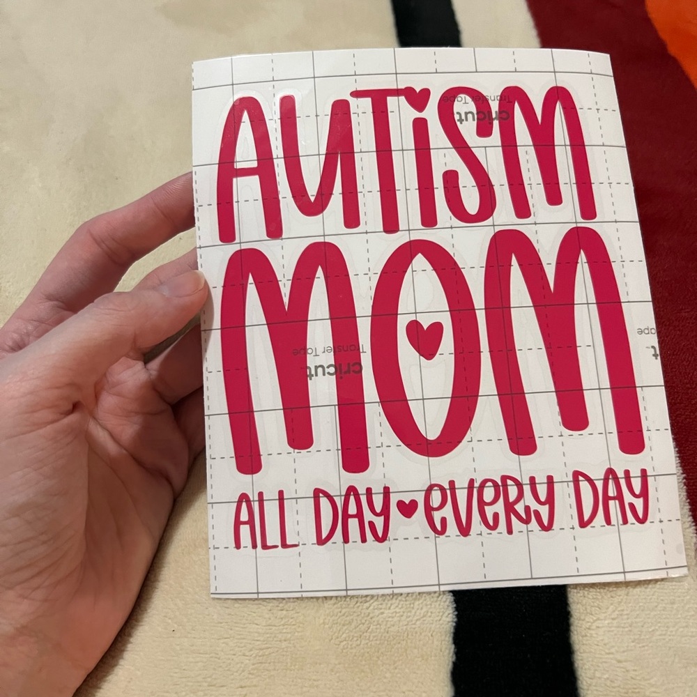Autism Mom Vinyl Decal ♥️